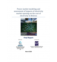 Power Market Modeling and Assessment of Impacts of Electricity Market Opening on the cost of Electricity in Belarus