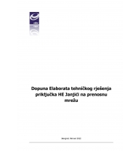 Dopuna Elaborata tehničkog rješenja priključenja HE Janjići na prenosnu mrežu sa dodatnom analizom