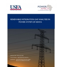Services for Renewable Integration Gap Analyses in Power System of Kenya