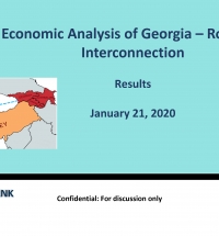 Economic Analysis of Georgia – Romania Interconnection (Phase I and Phase II)