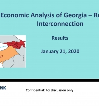 Ekonomska analiza interkonekcije Gruzija – Rumunija (Faza I i Faza II)