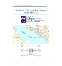 Evaluation of Position and Obligations of CGES in Cases of Outages HVDC MONITA