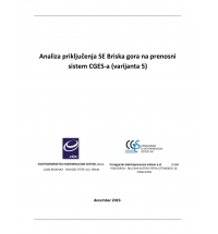 Connection Study of SPP Briska Gora on the Transmission Network of Montenegro