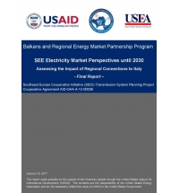 Perspektive tržišta električne energije u Jugoistočnoj Evropi do 2030. godine: Procena uticaja regionalnog povezivanja sa Italijom