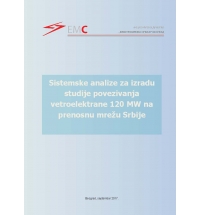 Sistemske analize za izradu studije povezivanja vetroelektrane 120MW na prenosnu mrežu Srbije 