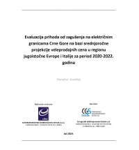 Evaluacija prihoda od zagušenja za CGES na bazi srednjoročne prognoze veleprodajnih cena električne energije u regionu jugoistočne Evrope i Italije za period 2020.-2022. godina