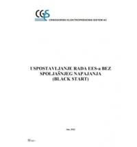 Restoration Plan of the EPS of Montenegro without External Source of Voltage (Black Start)