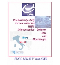 Feasibility study for new under sea HVDC interconnection between Italy and Montenegro