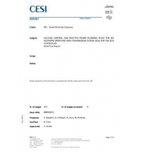 Voltage Control and Reactive Power Planning - Study for SEC Southern Operating Area for 2019 